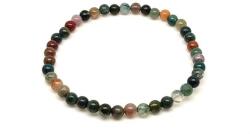 R. M. ékszer Achát indiai ásvány karkötő golyós 4mm (060191)