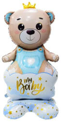  Álló fólia lufi - Babaváró - My Baby - Fiú maci