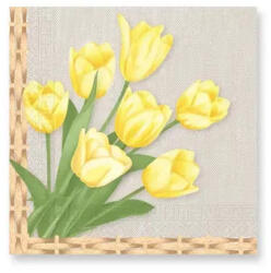  20 darabos papír szalvéta - Húsvéti minta - Tulipán