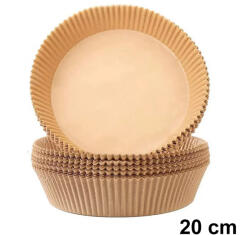  50 darabos sütő papír forrólevegős sütőhöz - 20 cm - Air fryer sütőpapír