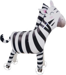 Guruló, keresek fólia lufi - Zebra