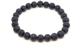 R. M. ékszer Goldstone kék matt ásvány karkötő golyós 8mm (060172)