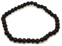 R. M. ékszer Bazalt hólyagos ásvány karkötő golyós 4mm (060206)