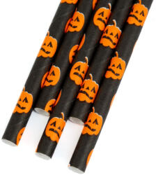  25 darabos papír szívószál - Halloween minta