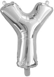  Ezüst színű, betű alakú fólia lufi, léggömb - Y