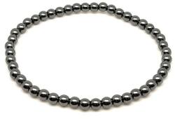 R. M. ékszer Hematit ásvány karkötő golyós 4mm (060184)