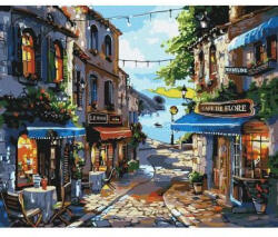 Ideyka Ideyka: Festés számok szerint, Parti étterem - 40 x 50 cm