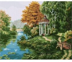 Ideyka Ideyka: Festés számok szerint, Folyóparti pavilon - 40 x 50 cm