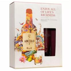 Abuelo 7 éves rum díszdobozban 1 pohárral DRS (0, 7L / 40%) - drinkmix