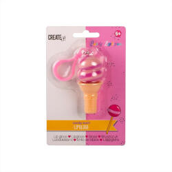 Canenco Canenco Create It! Candy szájfény fagyis kulcstartóban - rózsaszín, nyalóka ízű (84800A)