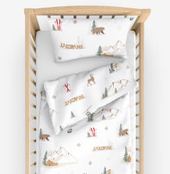 Goldea gyermek pamut ágyneműhuzat kiságyba - zakopane 110 x 125 és 35 x 55 cm