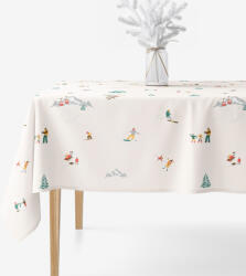Goldea szögletes terítő 100% pamutvászon - téli örömök 120 x 160 cm