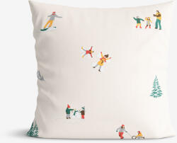 Goldea pamut párnahuzat - téli örömök 50 x 50 cm
