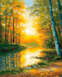 Alkotásutca Őszi gondolatok - Számfestő készlet kereten 40x50