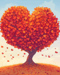 Alkotásutca Ősz, természet, szerelem - Számfestő készlet kereten 40x50