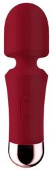 Passion Labs Mini Wand Vibrator, 10 Vibration Modes, Silicone, USB, Red, 12.5 cm Vibrator