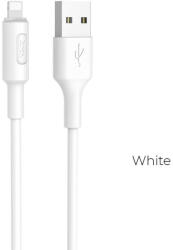  Cable USB A to Lightning Hoco 2A 1 m X25 white (6957531080114)