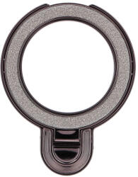  Phone stand CIRCLE GLITTER - stick-on - black (5903396403026)