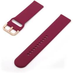  Curea vișinie din silicon tip smartwatch 20mm / 22mm - schimb ceas sport, stil modern WZ1520 (WZ1520)