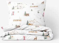 Goldea lenjerie de pat 100% bumbac - zakopane 140 x 200 și 50 x 70 cm Lenjerie de pat