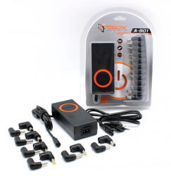 SBOX A-901 90W, 12 csatlakozó univerzális automata notebook töltő (A-901) - marketzone