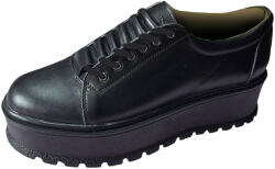 CIUCALETI Pantofi dama casual cu platforme de 5 cm - Model Negru TCK5N, marimea 36