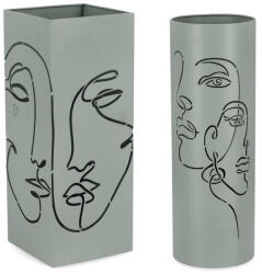 Bizzotto Set 2 suporturi umbrele otel verde Evans 20x20x52h; ø18x52h (0724033)