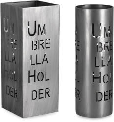 Bizzotto Set 2 suporturi umbrele otel argintiu Eymar 20x20x52h; ø18x52h (0724089)