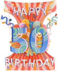 Santoro 3D картичка Santoro Swing - Happy 50 Birthday (SC237)