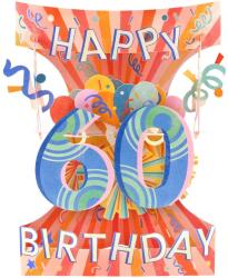 Santoro 3D картичка Santoro Swing - Happy 60 Birthday (SC238)