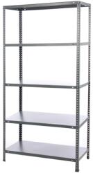 Hobby Raft metalic depozitare 5 polite, 80 kg / polita, 180 x 90 x 40 cm, gri (hobded6016978) Raft