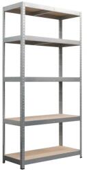 Hobby Raft metalic pentru depozitare 180 x 90 x 40 cm, 5 polite, 175 kg/polita, galvanizat (hobl12028121) Raft