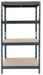 Hobby Raft metalic depozitare, 180 x 90 x 45 cm, gri, 4 polite, 300 kg/polita (hobded1082959) Raft