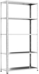 Hobby Raft metalic pentru depozitare 180 x 80 x 40 cm, 5 polite, 70 kg/polita, galvanizat (hobl12243455) Raft