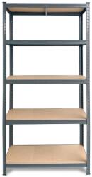 Hobby Raft metalic depozitare, 180 x 90 x 40 cm, gri antracit, 5 polite, 175 kg/polita (hobded1087596) Raft