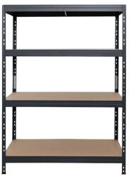 Hobby Raft metalic depozitare, 180 x 120 x 45 cm, gri, 4 polite, 250 kg/polita (hobded1082960) Raft