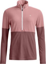 ORTOVOX 185 Rock'N'Wool Zip Neck Размер: L / Цвят: розов
