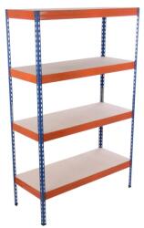 Hobby Raft metalic depozitare, 192 x 120 x 50 cm, 4 polite, 300 kg/polita (hobded1024264) Raft