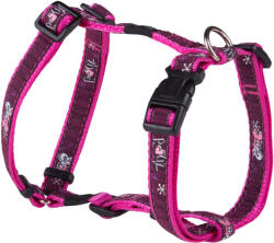 Rogz FANCY DRESS H-Hám L Rózsaszín csontmintás