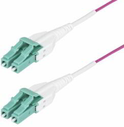 StarTech - 40 m (131 láb) LC - LC (UPC) OM4 multimódusú optikai kábel - OM4RLCLC40M (OM4RLCLC40M)