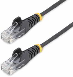 StarTech - 7 m-es fekete vékony CAT6 Ethernet kábel - N6PAT7MBKS (N6PAT7MBKS)