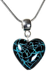 Lampglas Titokzatos Night Fairy nyaklánc Lampglas gyönggyel, tiszta ezüst NLH4