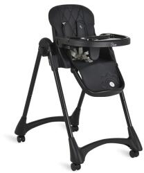 Moni Rico multifunkciós etetőszék alsó kosár nélkül, összecsukható fekete