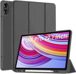 Techsuit Xiaomi Redmi Pad Pro / Poco Pad Techsuit - Flex Trifold (Pencil tartóval) - Fekete tok