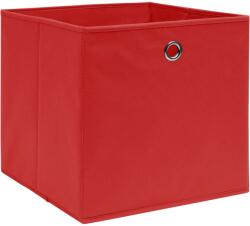 vidaXL 4 db piros nem szőtt szövet tárolódoboz 28 x 28 x 28 cm (325219)