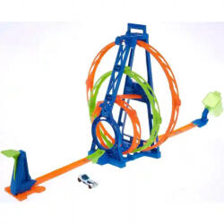 Mattel Hot Wheels 3 az 1-ben tripla hurok ugratópálya játékszett (HMX38) - jatekbirodalom
