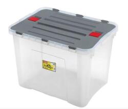 Heidrun Dragon Box Átlátszó Tároló doboz 42L 49x36x34cm Special Edition oldalra nyíló Clippes tetővel (401642)