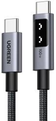 UGREEN L509 USB-C - USB-C kábel, 100W, 5A, 0.5m, Szürke