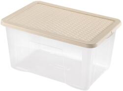 Heidrun Quasar Rattan átlátszó tárolódoboz 60L (404625)