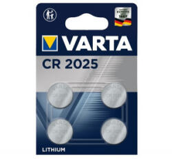 VARTA gombelem (CR2025, 3V, lítium) 4db/csomag (6025101404) (6025101404)